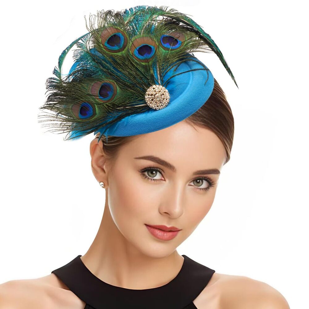 9696 Women's Fascinators Pillbox Hat With Headband & Clip- Embellished